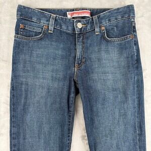 Gap Curvy Straight Jeans Womens 6 ank (Fits 28x30)‎ Blue Mid Rise Classic Y2K